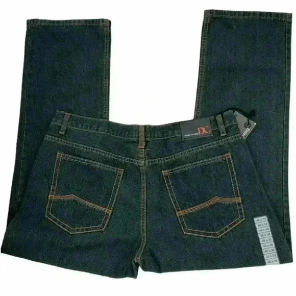 Denim Culture Straight Leg Dark Wash Denim Men Jeans Size 40x30 New - Picture 4 of 9